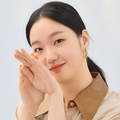 Kim Go Eun Inspired Baroque Framed Gold Earrings