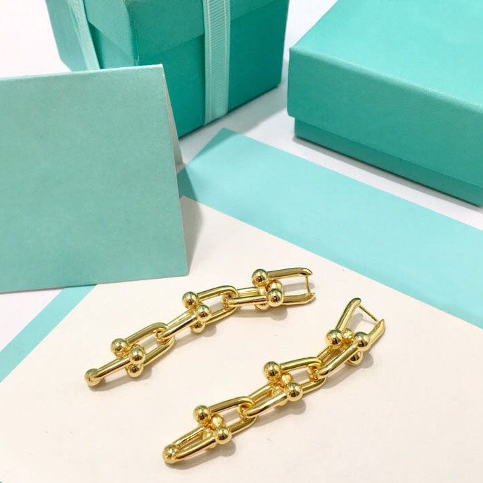 Multi Link Dangle Earrings Inspired by Shim Su-ryeon (Lee Ji-ah) from Penthouse Kdrama