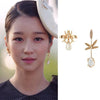 It's Okay To Not Be Okay Seo Ye-ji Inspired Bee & Flower Stem Mismatch Earrings