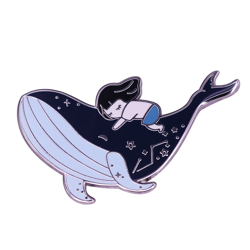 Woo Young Woo Inspired Whale Brooch