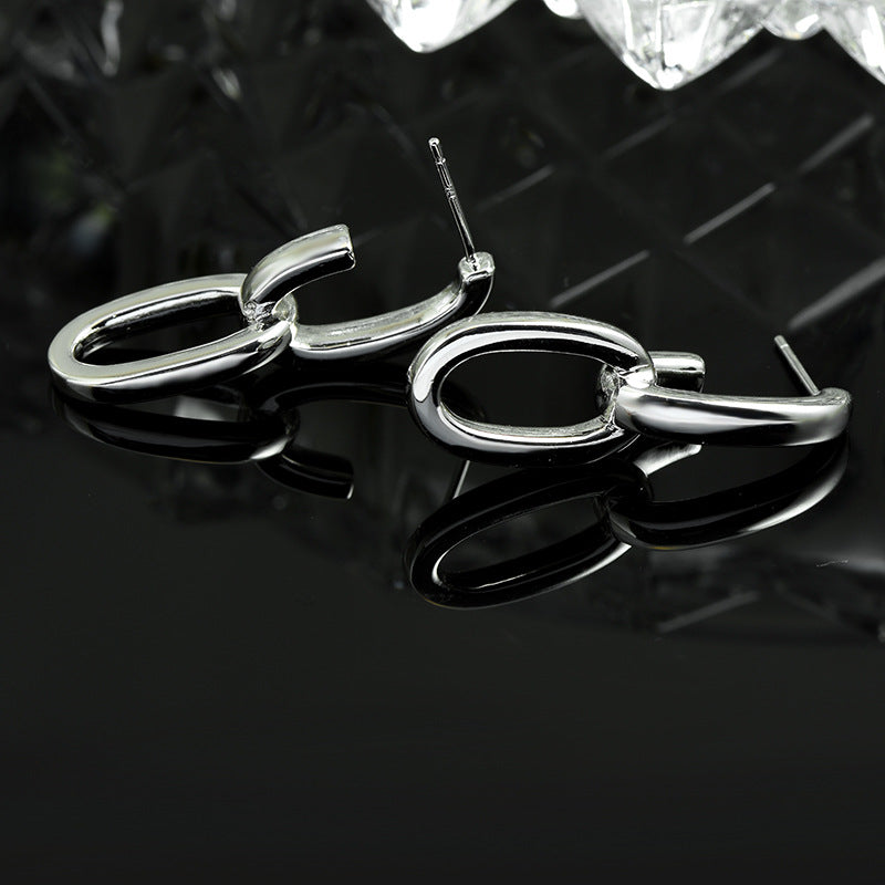 Korean Drama Jewelry Dangle Earring as seen on Itaewon Class Earrings on Kwon Nara