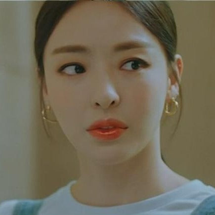 Kdrama Inspired  Heart Earrings Search WWW as seen on Lee Da-Hee