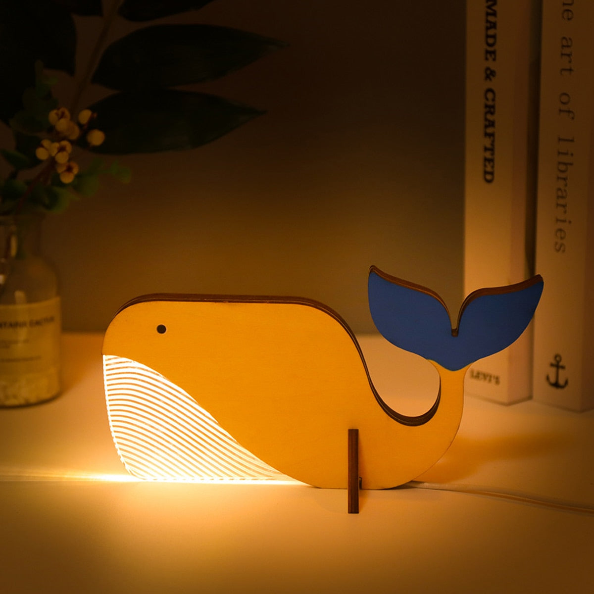 Außergewöhnliche Attorney Woo Inspire Whale LED-Nachtlampe