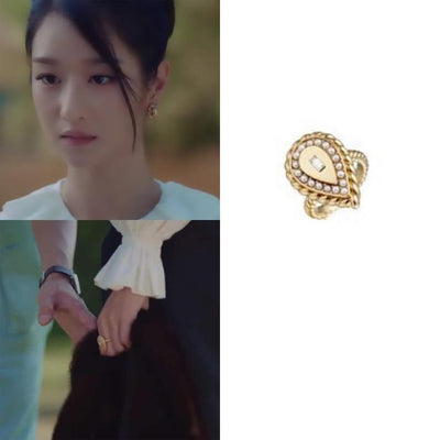 It's Okay to Not Be Okay | Teardrop Ring | Son Ye-Jin | Korean Drama Jewelry | Korean Rings