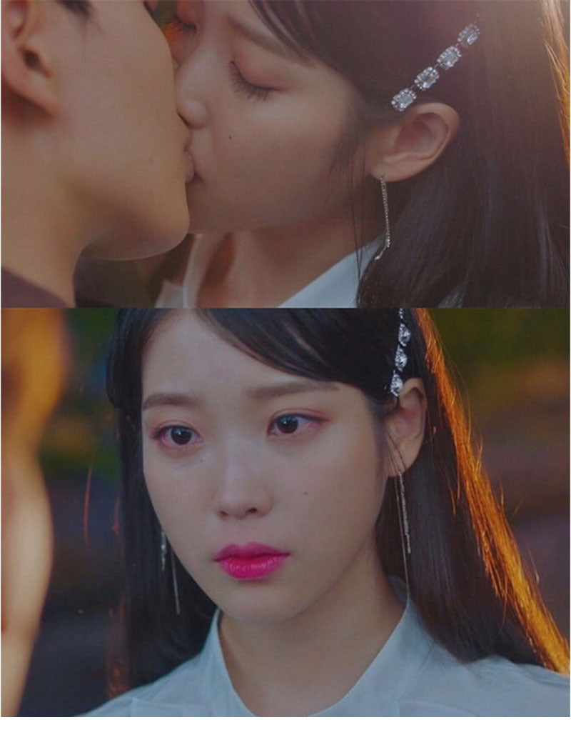 Inspired by Hotel Del Luna , Hair Pin with Rectangle Gem as seen wearing on IU