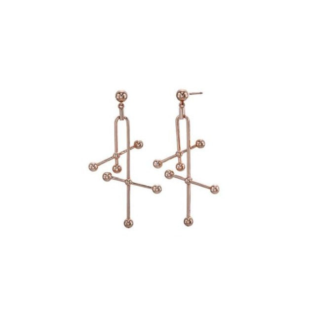 Kdrama Inspired Geometric Dangle Earrings Search WWW as seen on Lee Da-Hee