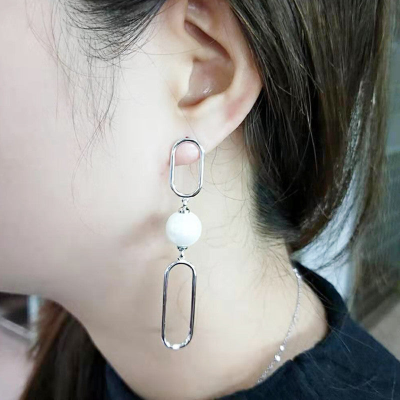 Kdrama Touch Your Heart Yoo In Na Inspired Long Dangle Earrings With Pearl