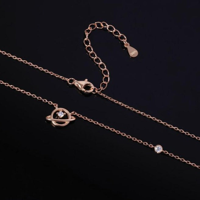 925 Sterling Silver Saturn Nabi Necklace inspired Nevetherless