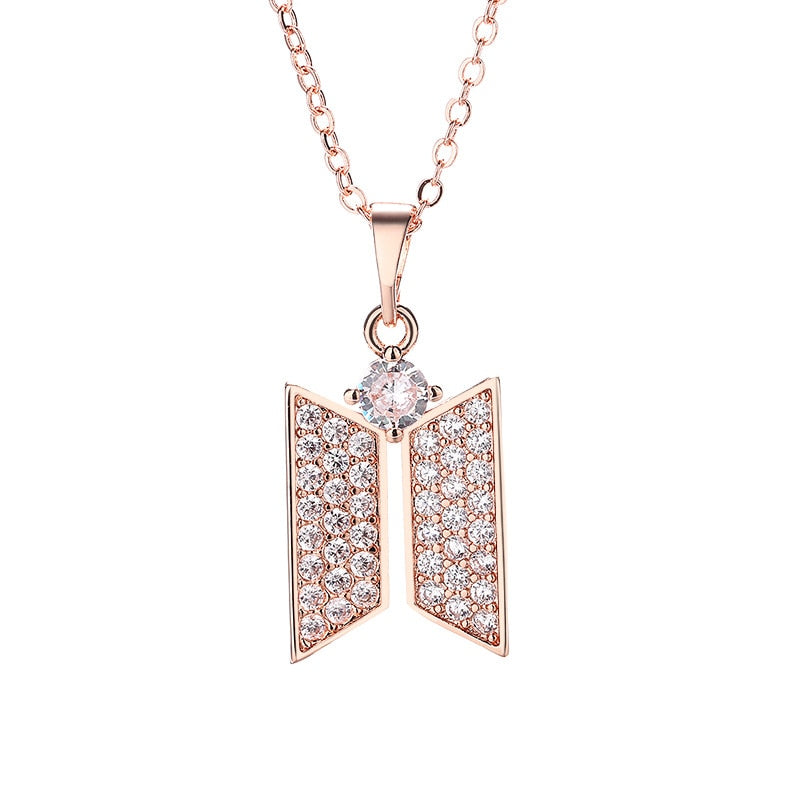 BTS Inspired logo necklace