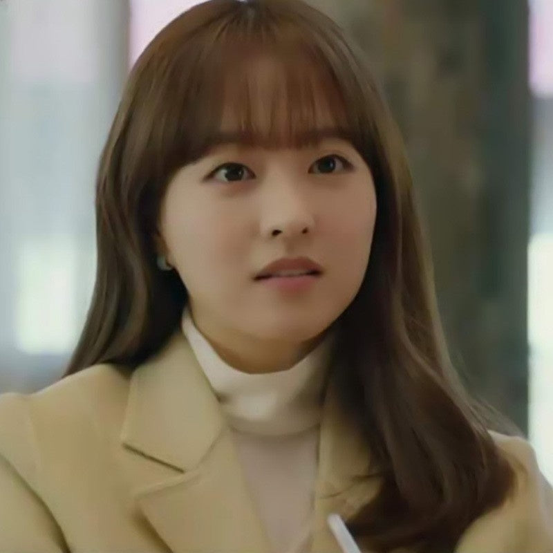 Doom At Your Service Inspired Park Bo-Young Turquoise Wide Huggie Earrings