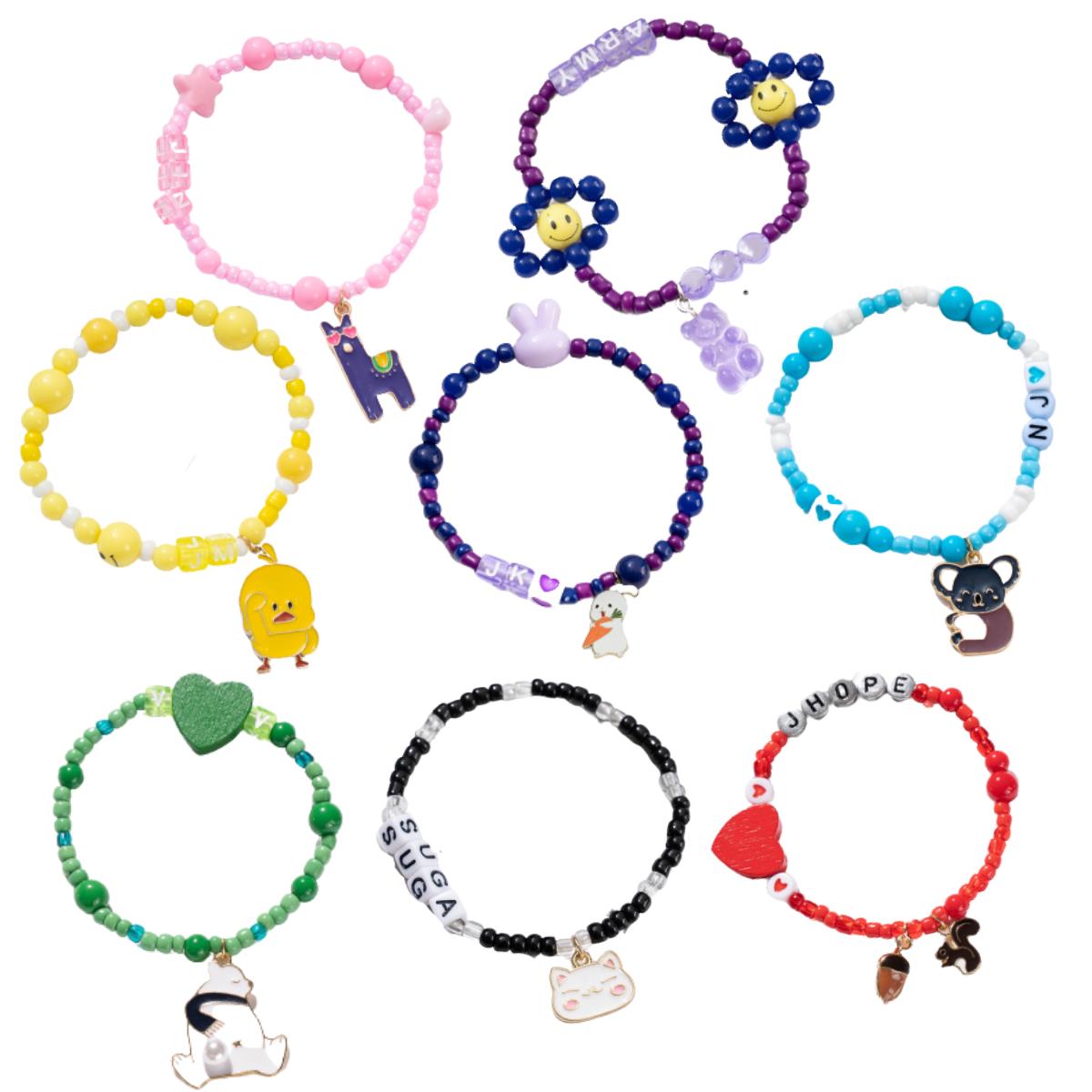Beaded Bracelet Army JUNGKOOK JIN RM JIMIN SUGA JHOPE V