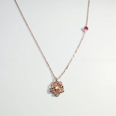 Blossom Pendant Sterling Silver Necklace Rachel Park Inspired | Her Private Life |