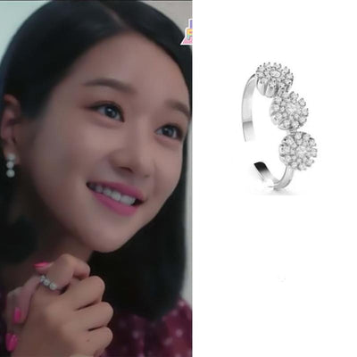 Kdrama Jewelry It's Okay to Not Be Okay Seo Yea Ji Trinity Circle Ring