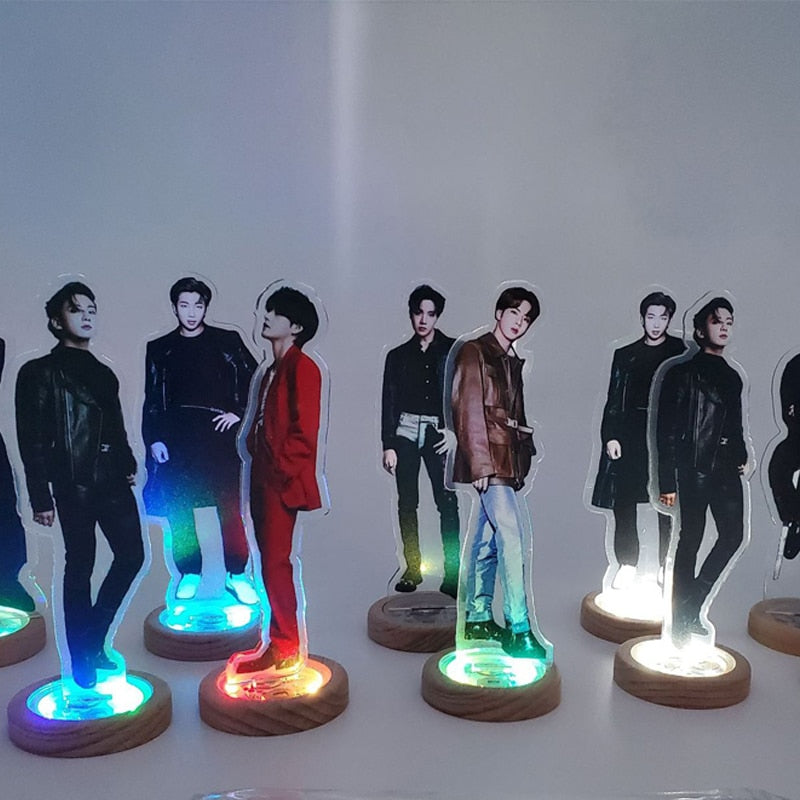 Army Collectibles - Jungkook Jin RM Jimin Suga Jhope V Acrylic Stand with Light