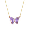 Butterfly 18K Gold Crystal Necklace