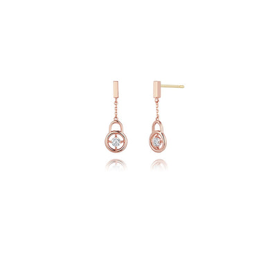 Kdrama Touch Your Heart Yoo In Na Inspired Minimalist Drop Earrings Sterling Silver