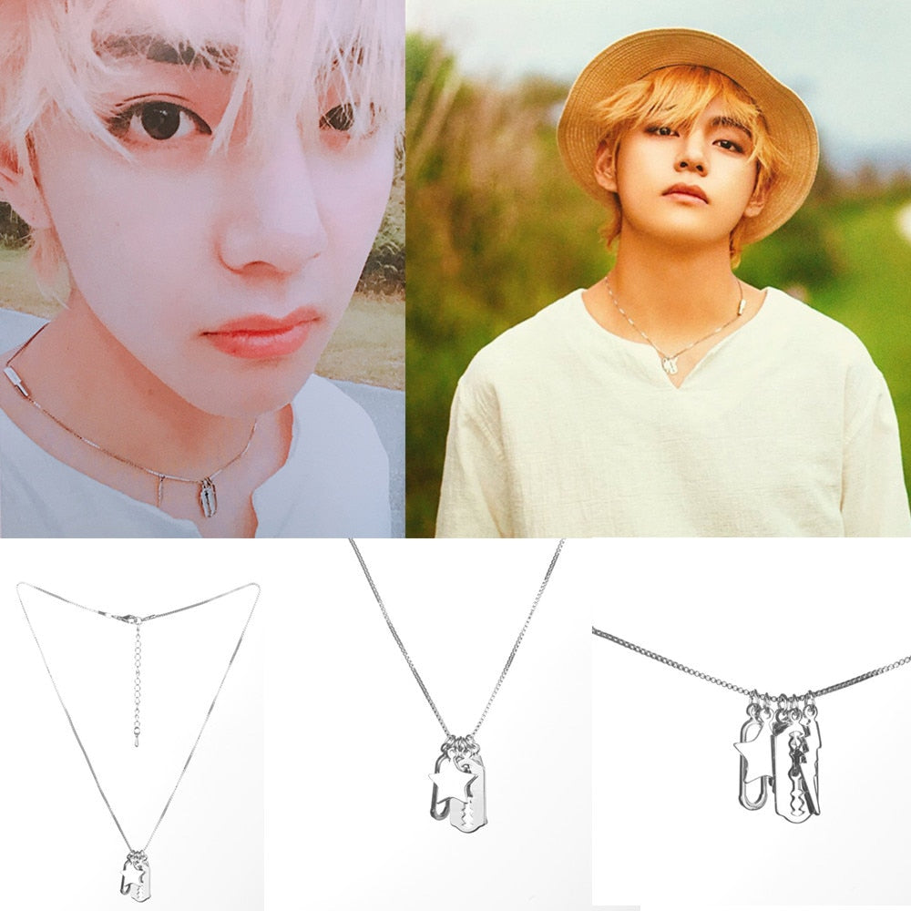 Taehyung aka V's charm necklace