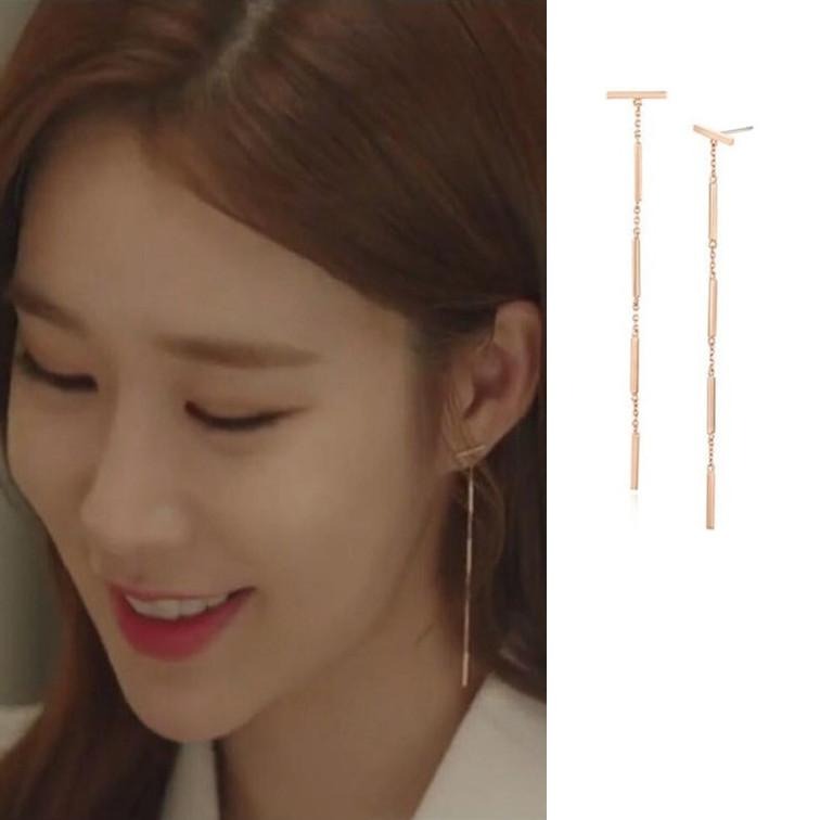 Kdrama Jewellery from Touch Your Heart Yoo In Na Minimalist Drop Earring