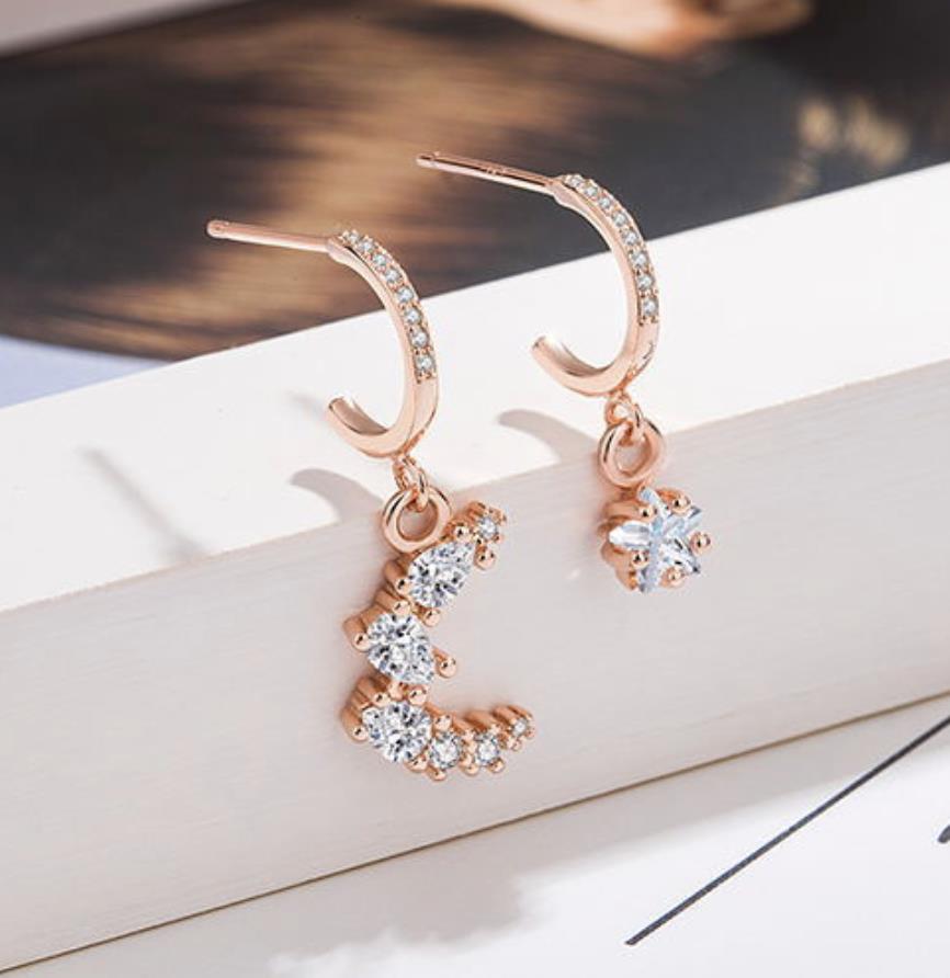 Celestial Moon & Star Mismatch Earrings | IU | Hotel Del Luna
