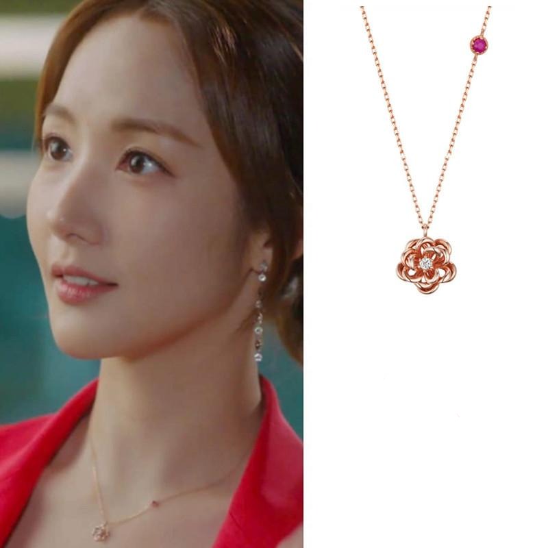 Blossom Pendant Sterling Silver Necklace Rachel Park Inspired | Her Private Life |