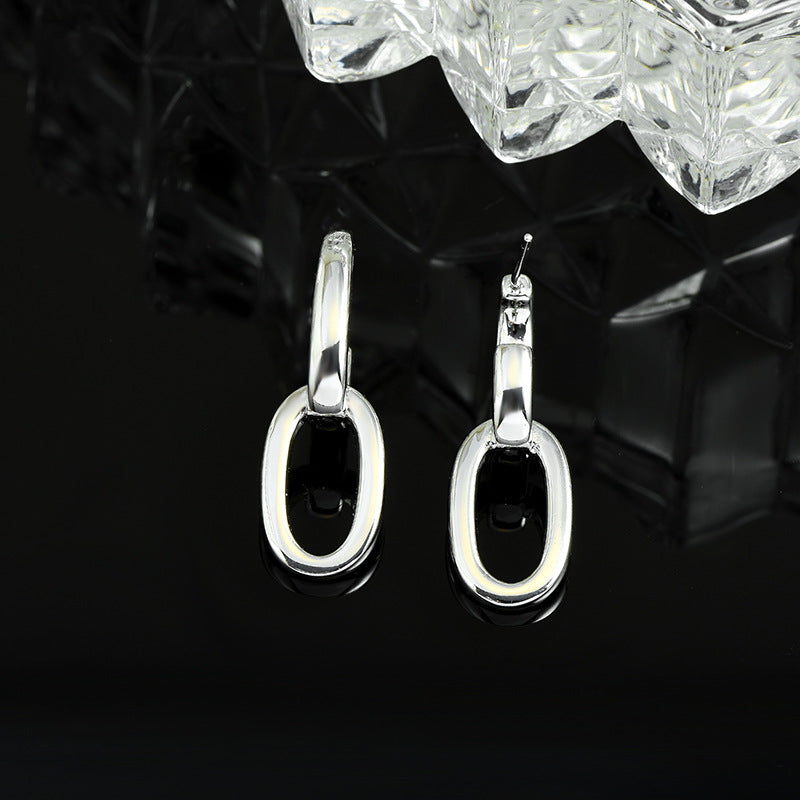 Korean Drama Jewelry Dangle Earring as seen on Itaewon Class Earrings on Kwon Nara