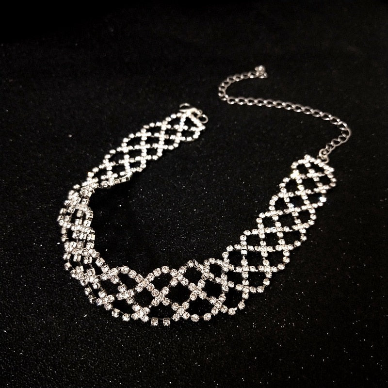 IU Hotel Del Luna Rhinestone Choker Necklace