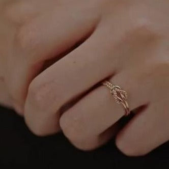 A Korean Odyssey Inspired Love Knot Ring Jin Seon Mi's Engagement Ring