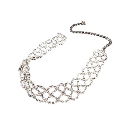 Rhinestone Choker Necklace from Hotel Del Luna Jang Man-Wol, by IU