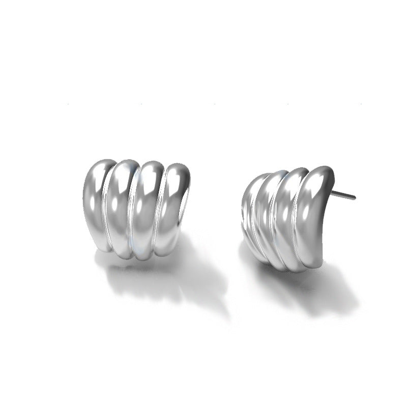 Im Ji-Yeon’s Silver Cuff Drop Earrings KDrama The Glory