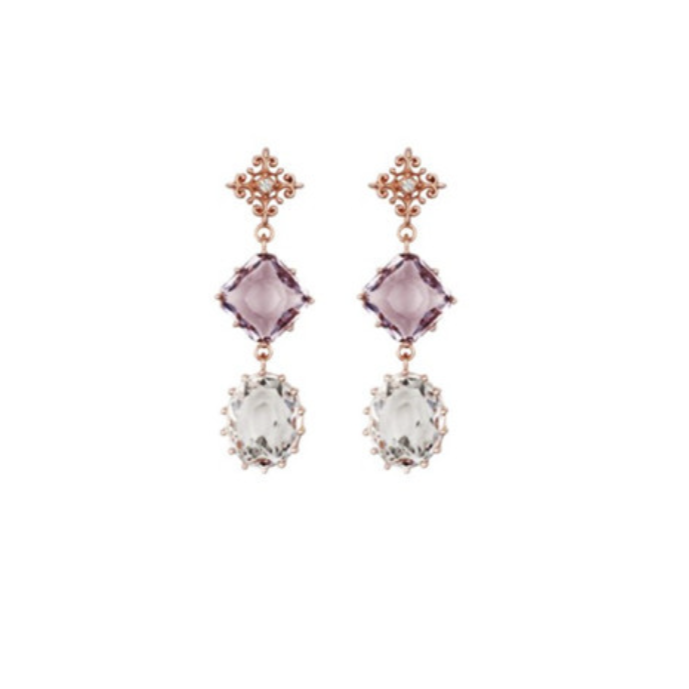 Kdrama Earrings Purple Gem Drop inspired by Her Private Life