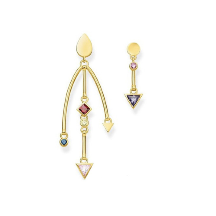 Kdrama asymmetrical geometric earrings inspired by Her Private Life as seen on Rachel Park Min-Young