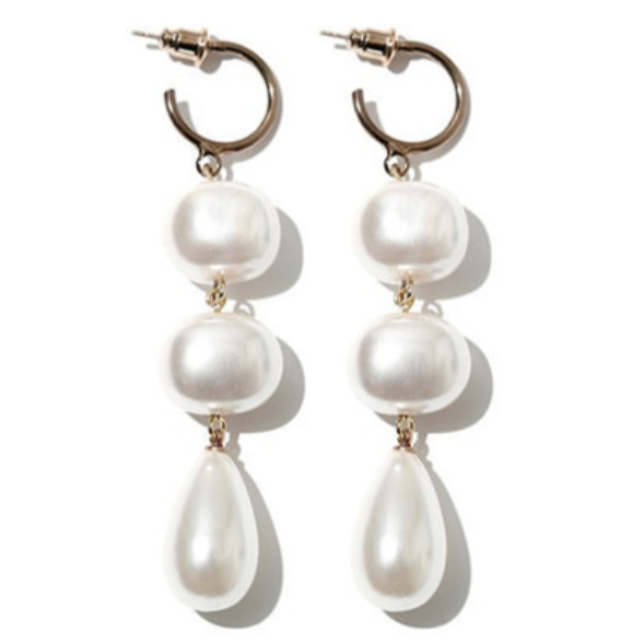 Jewelry from Kdrama Touch Your Heart Yoo In Na Inspired Pearl Dangle Earrings