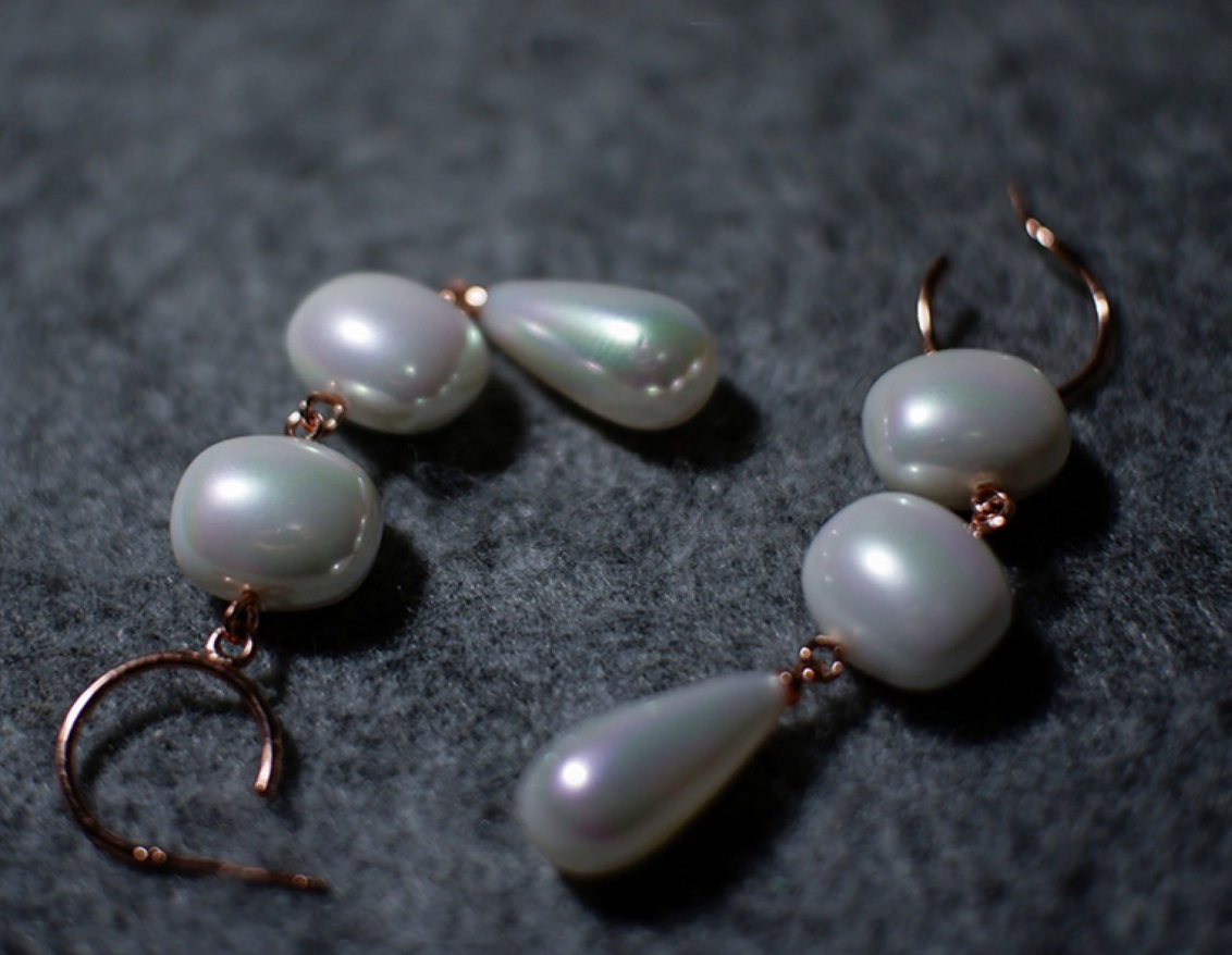 Jewelry from Kdrama Touch Your Heart Yoo In Na Inspired Pearl Dangle Earrings