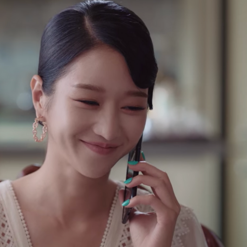 Seo Yea-Ji Chain Link Hoop Earrings | It's Okay TO Not Be Okay