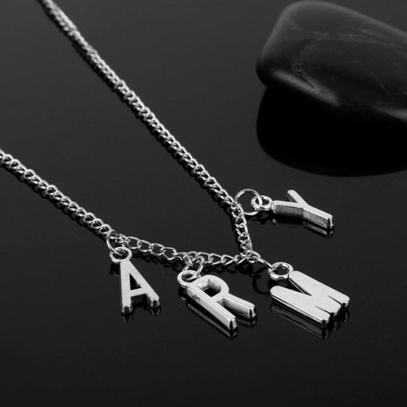ARMY Necklace as seen on Jimin