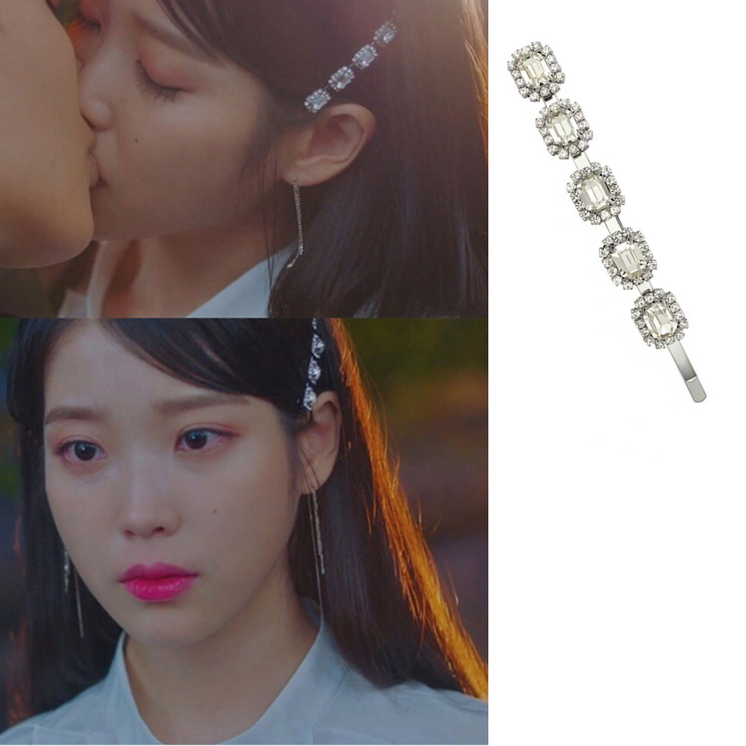 Inspired by Hotel Del Luna , Hair Pin with Rectangle Gem as seen wearing on IU