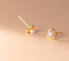 Hallow Heart Pearl Centre Earrings Kim Se Jeong Business Proposal