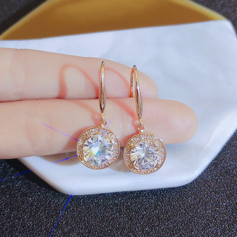 Little Women Kim Go Eun | Oh In Ju Round Gem Drop Earrings