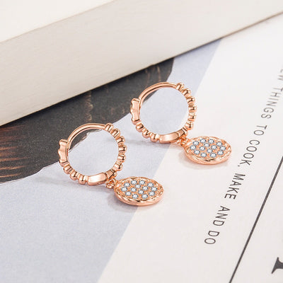 Little Women Kdrama Oh In Ju Round Plated Dangle Earrings | Kim Go Eun