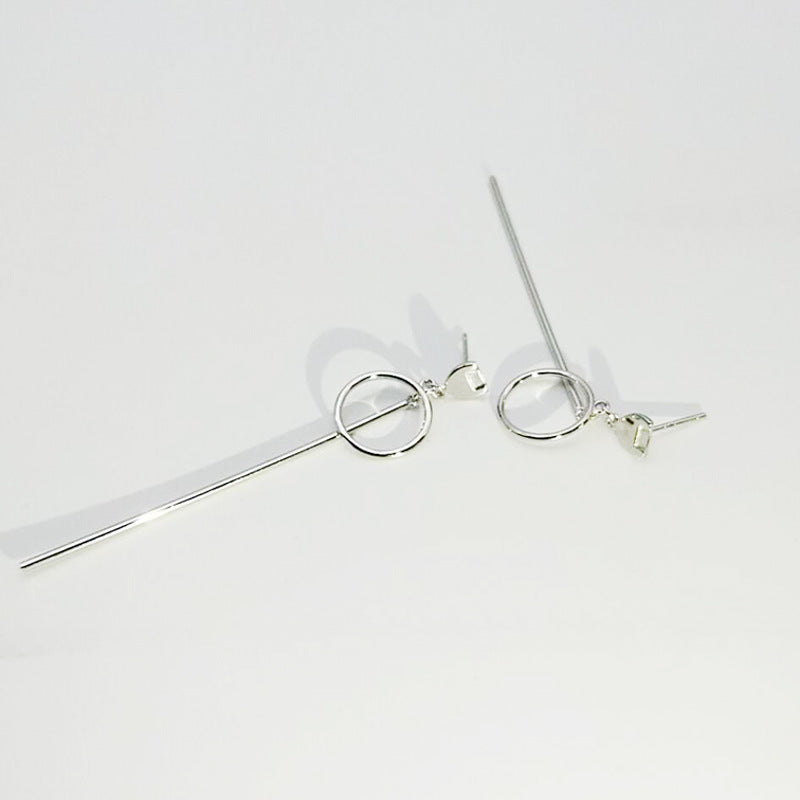 Kdrama Earrings inspired by Her Private Life as seen on Rachel Park Min-Young Minimalist Long Bar Earrings