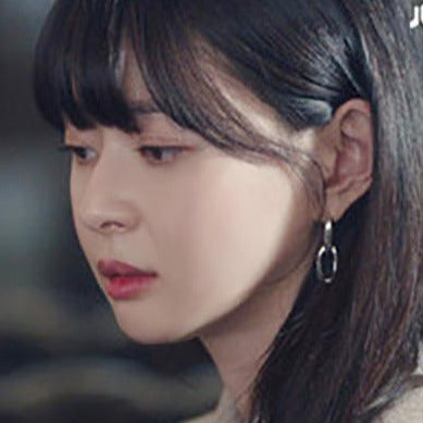 Korean Drama Jewelry Dangle Earring as seen on Itaewon Class Earrings on Kwon Nara