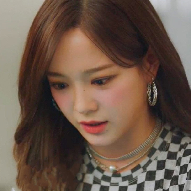 Pleated Hoop Earrings Kim Se Jeong Business Proposal