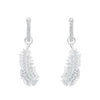 Crash Landing on You Earrings | 925 Sterling Silver | Feather Design