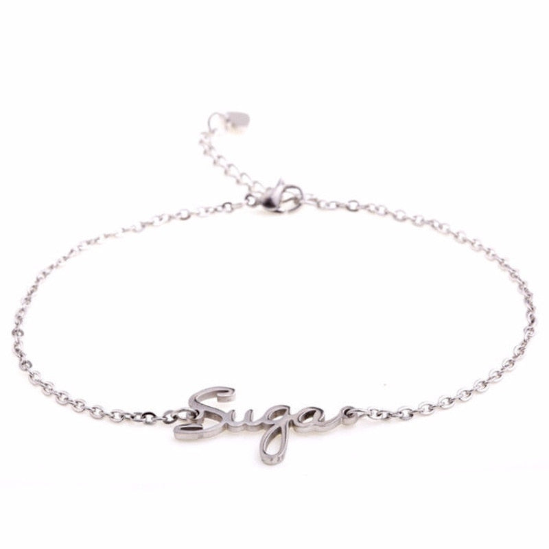 Army Titanium Steel Bracelet Suga Jimin Jin Jungkook V RM JHope