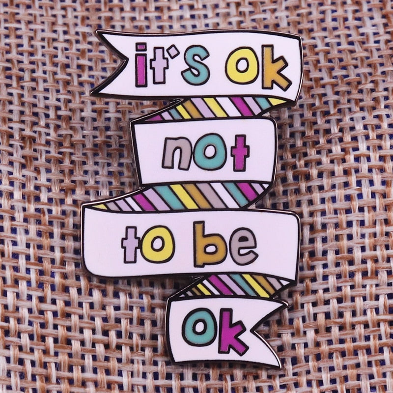 It is okay not to be okay pin korean drama enamel pin