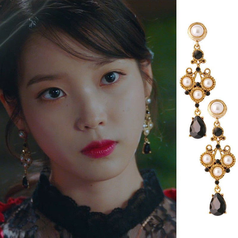 Hotel Del Luna Jewelry as seen on IU vintage dangle earrings
