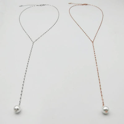 Rachel Park Inspired Lariat Necklace | S925 Sterling Silver Y Necklace Her Private Life