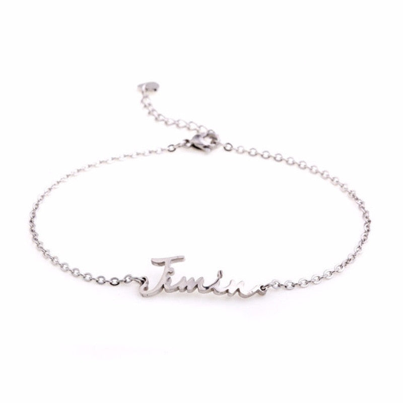 Army Titanium Steel Bracelet Suga Jimin Jin Jungkook V RM JHope