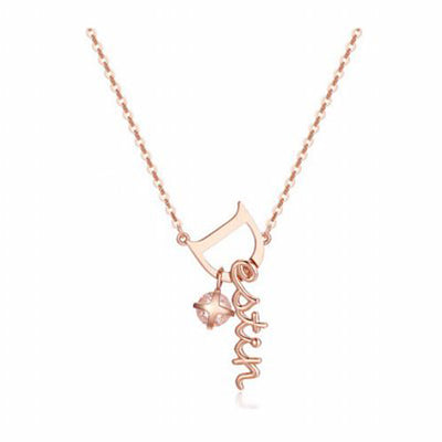 Goblin Destin Necklace Rose Gold Plated Sterling Silver 925