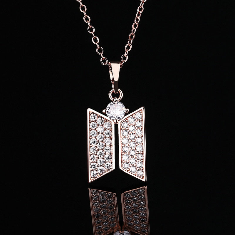 BTS Inspired logo necklace K Merch Store - Main Image